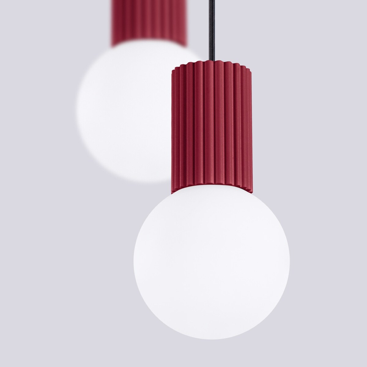 Lampa wisząca HALO 2P burgund