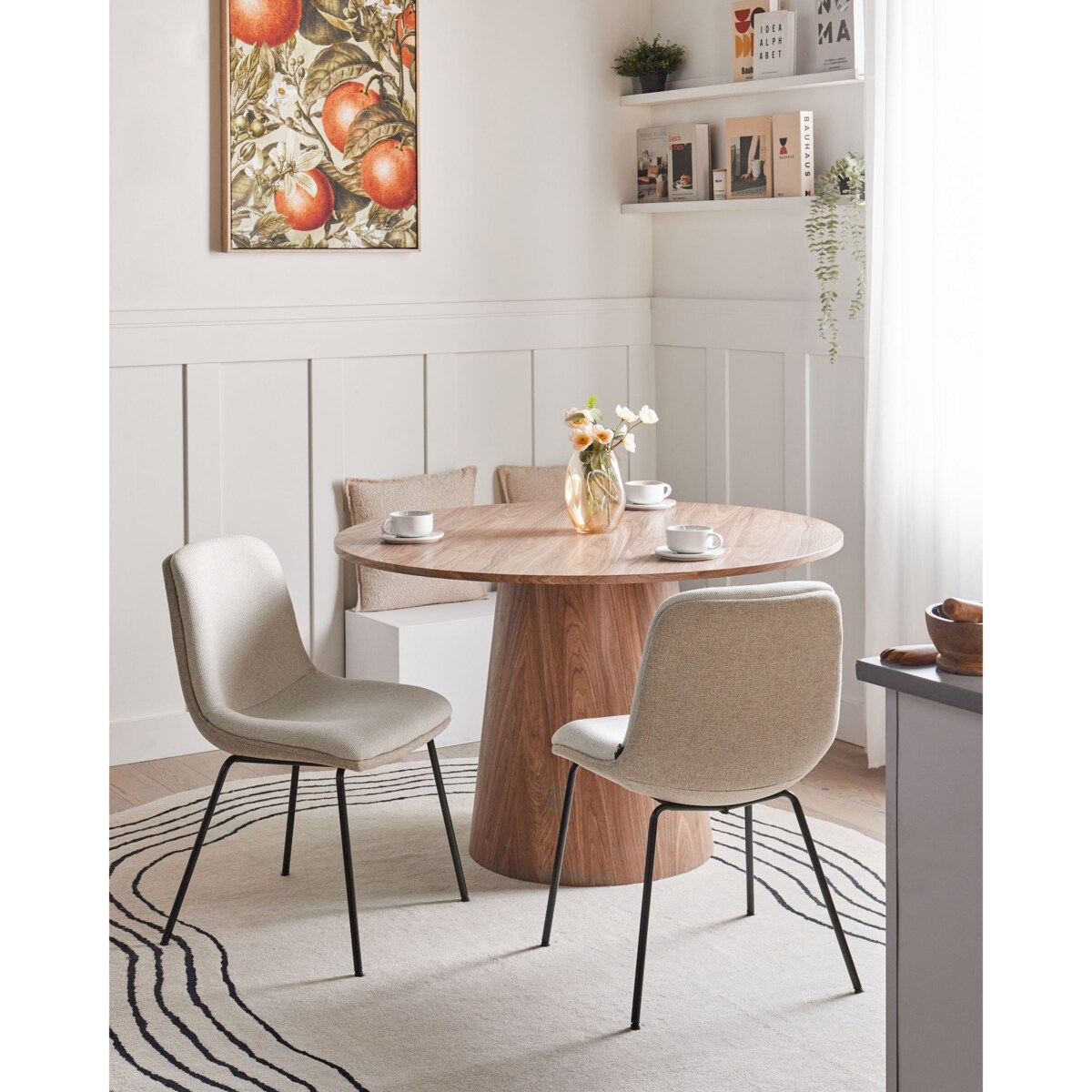 Zestaw 2 krzeseł do jadalni LORIDA Beżowy