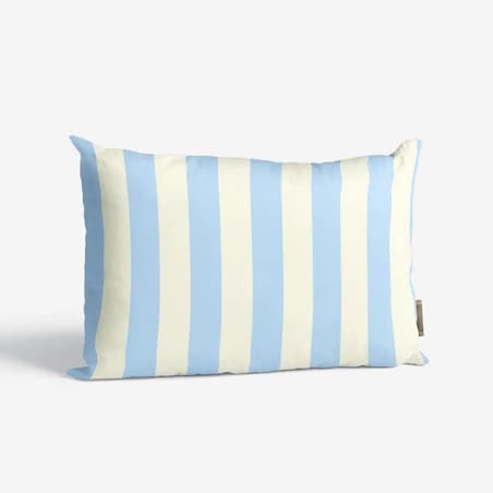 Poduszka świąteczna - klasyczne błękitne pasy
