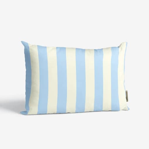 Poduszka świąteczna - klasyczne błękitne pasy