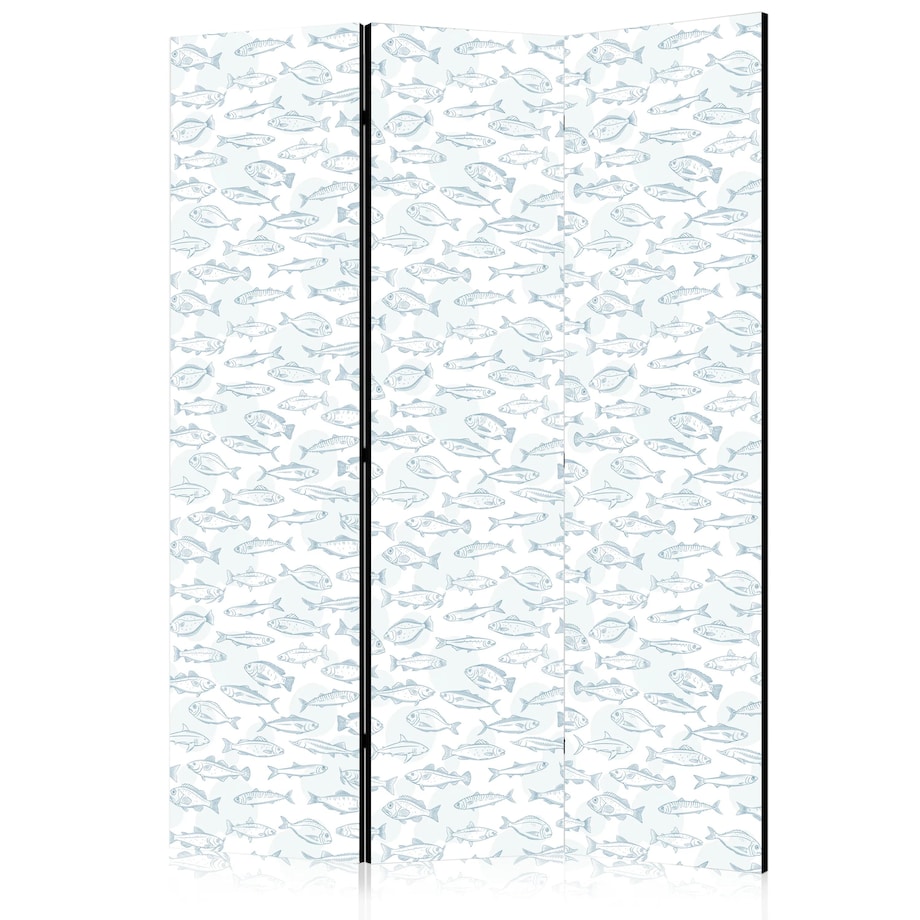 Parawan akustyczny Zwierzęta 135x172 cm 3-częściowy czarny