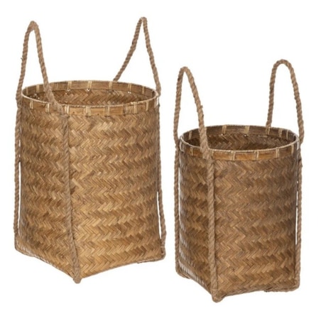 Kosz bambusowy pleciony 2 szt. Lucca