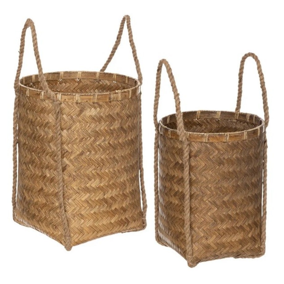 Kosz bambusowy pleciony 2 szt. Lucca