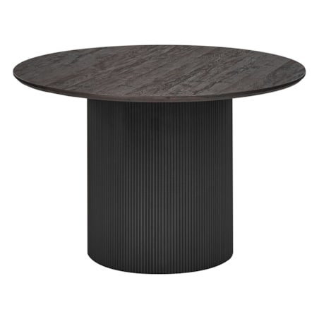 Stół do jadalni okrągły 120 cm czarny SHEHO