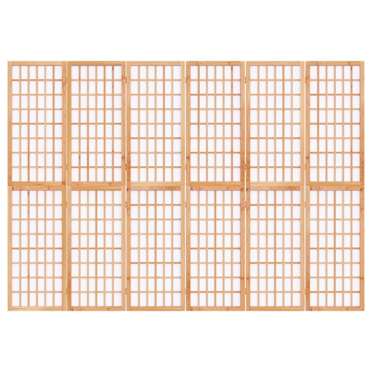 vidaXL Składany parawan 6-panelowy w stylu japońskim, 240x170 cm