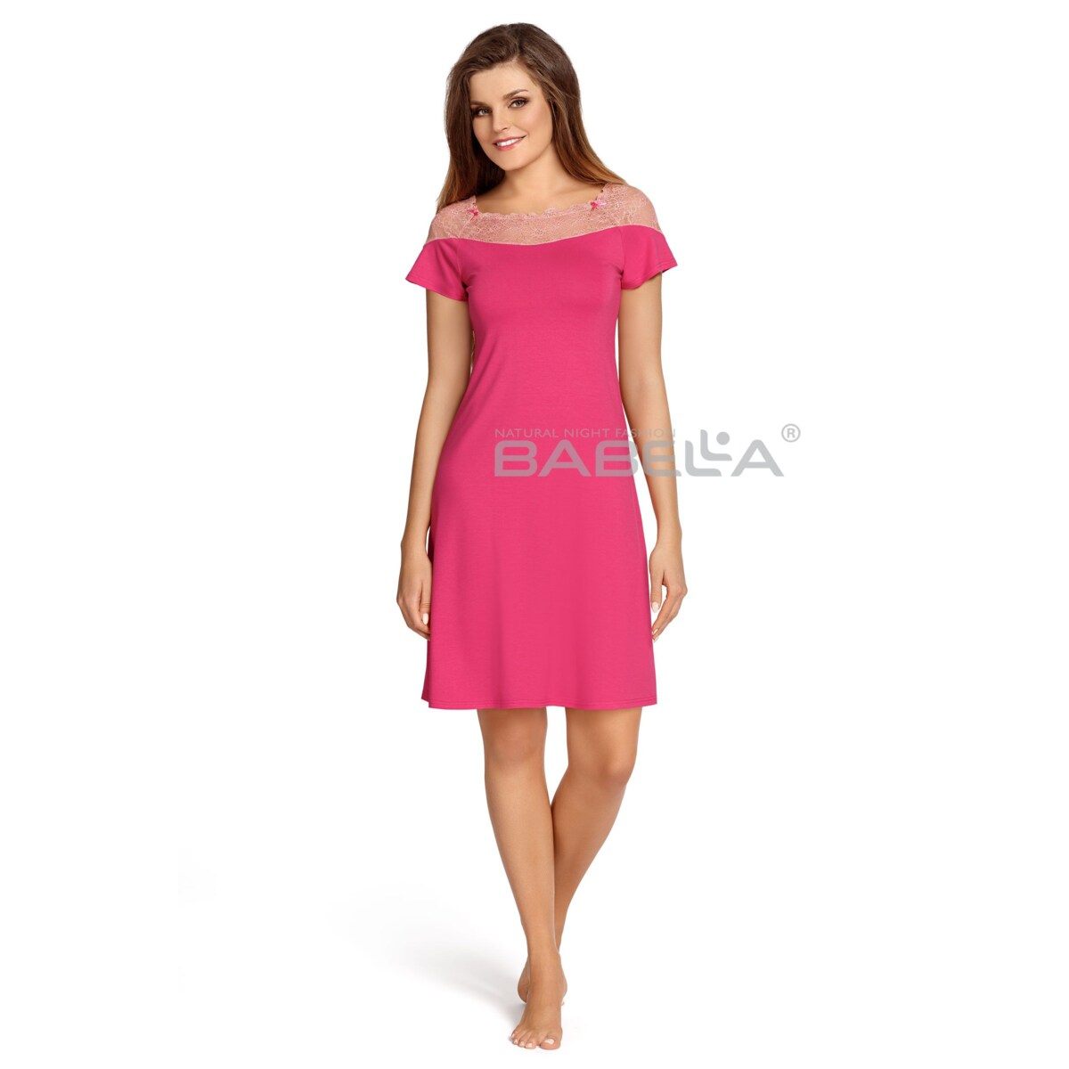 Koszulka Laurencja Jasna Fuksja Jasna Fuksja, S