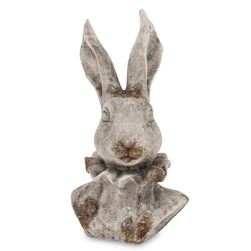 Figurka popiersie królika 33x19x17 cm TORACE - IV szary