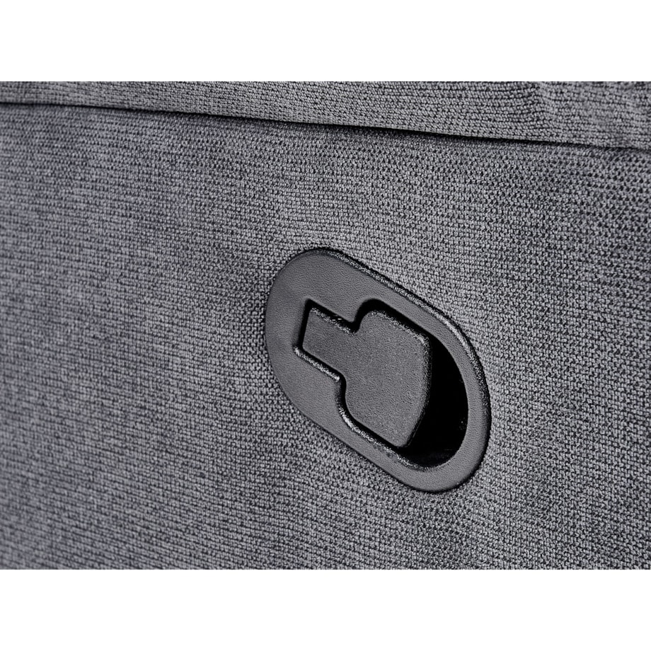 Sofa z manualną funkcją relaksu 3-osobowa szara BERGEN II