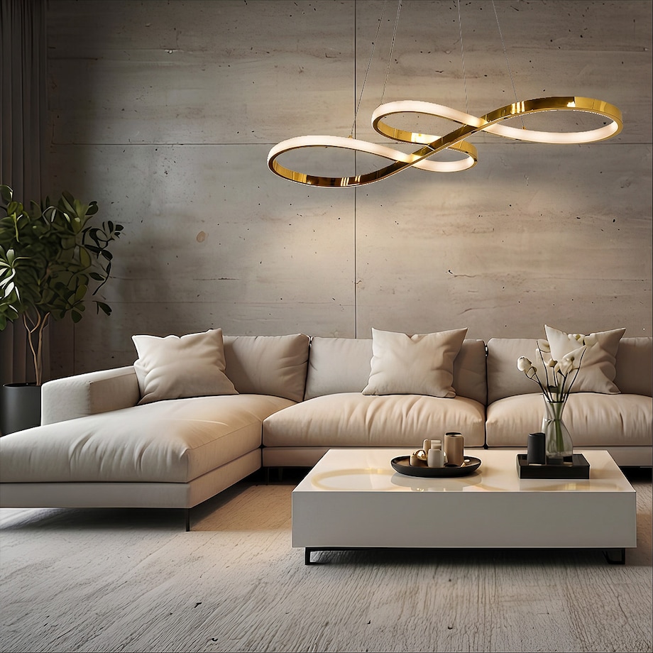 Lampa wisząca Light Prestige Infania złoty LED CCT 3000K/4000K/6000K (regulowana) 1 szt.