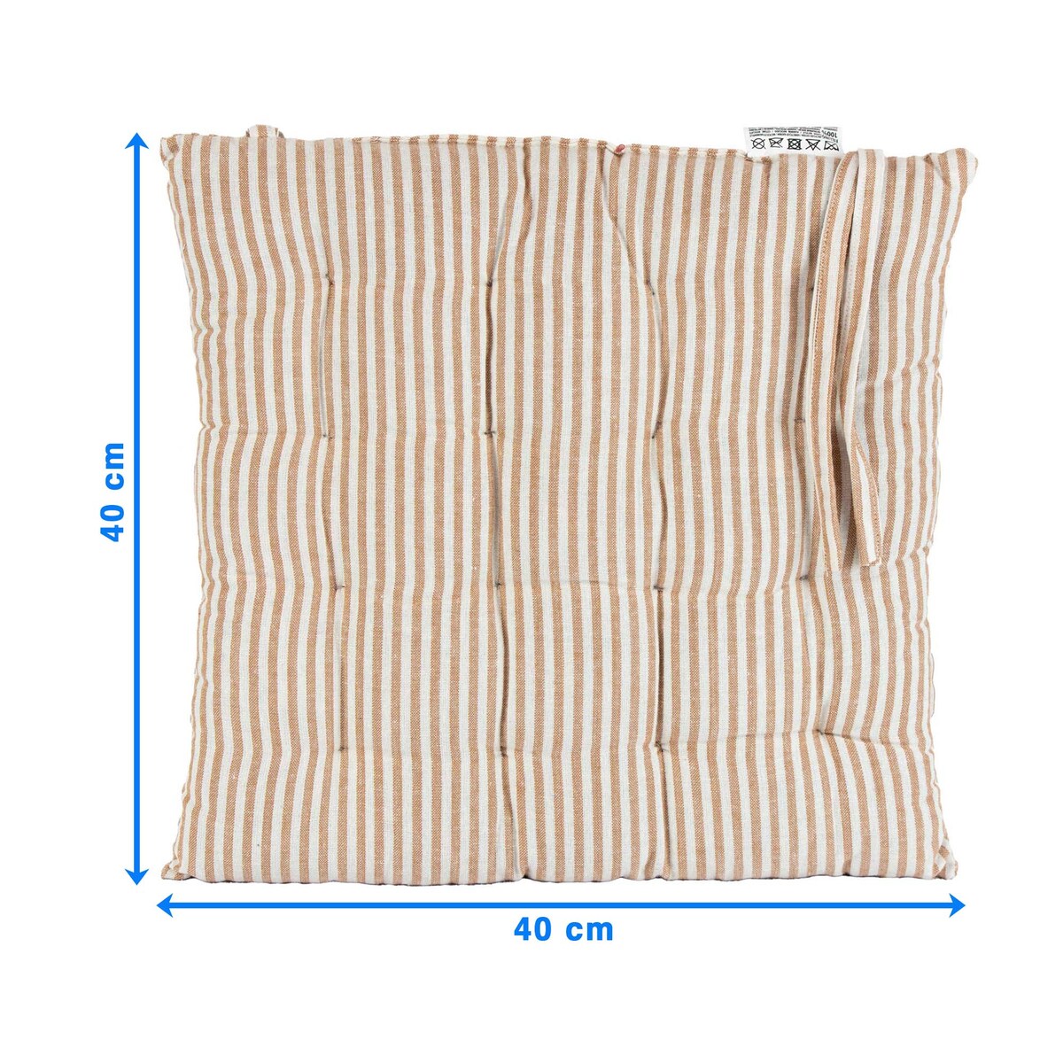 Poduszka Na Krzesło Ogrodowe Do Domu Na Taras 40X40 Cm Jasnobrązowe