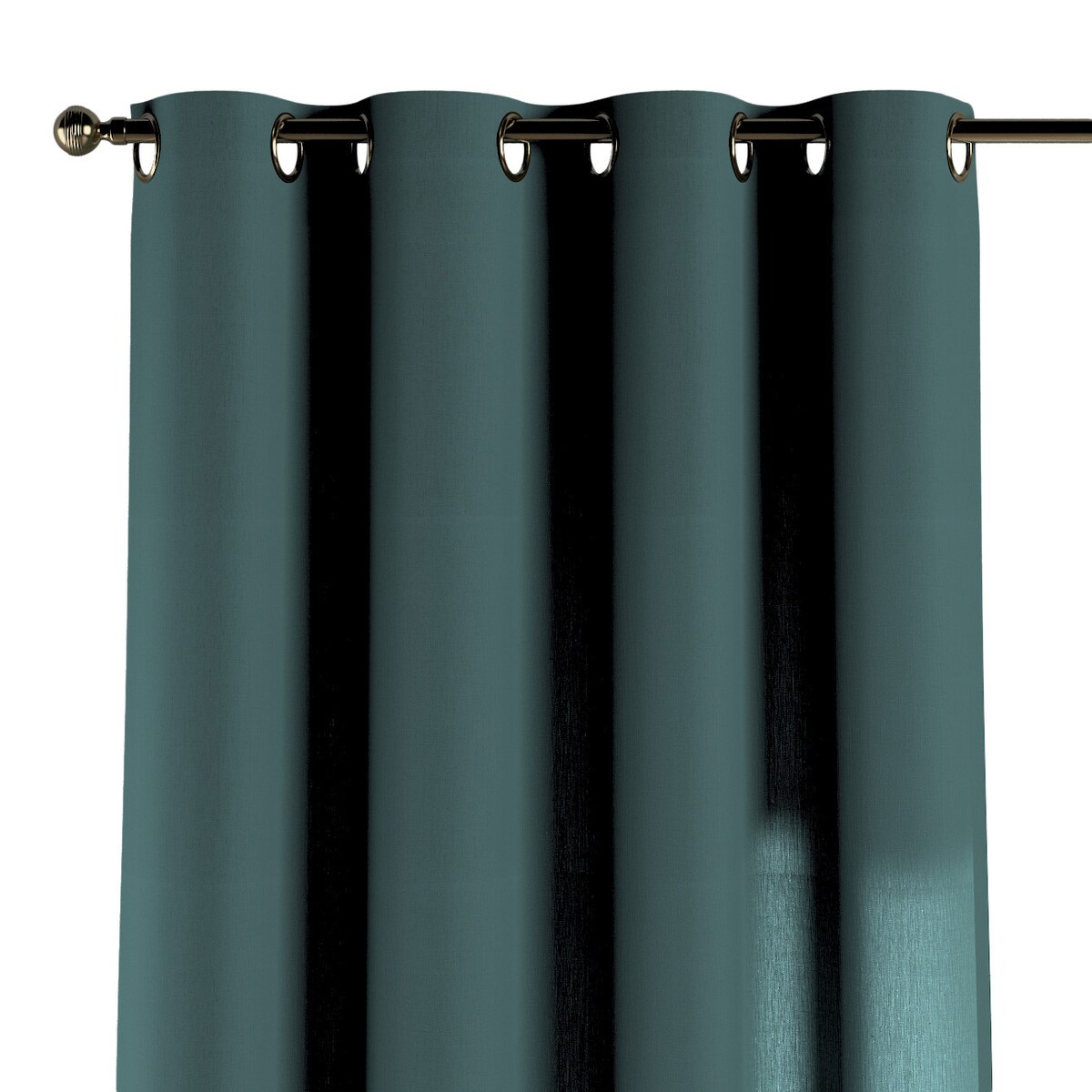 Zasłona na kółkach 1 szt. 130x260 zgaszona szmaragdowa zieleń