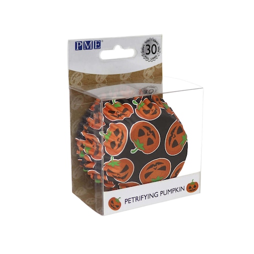 PME Papilotki do pieczenia babeczek Halloweenowa dynia (30 sztuk)