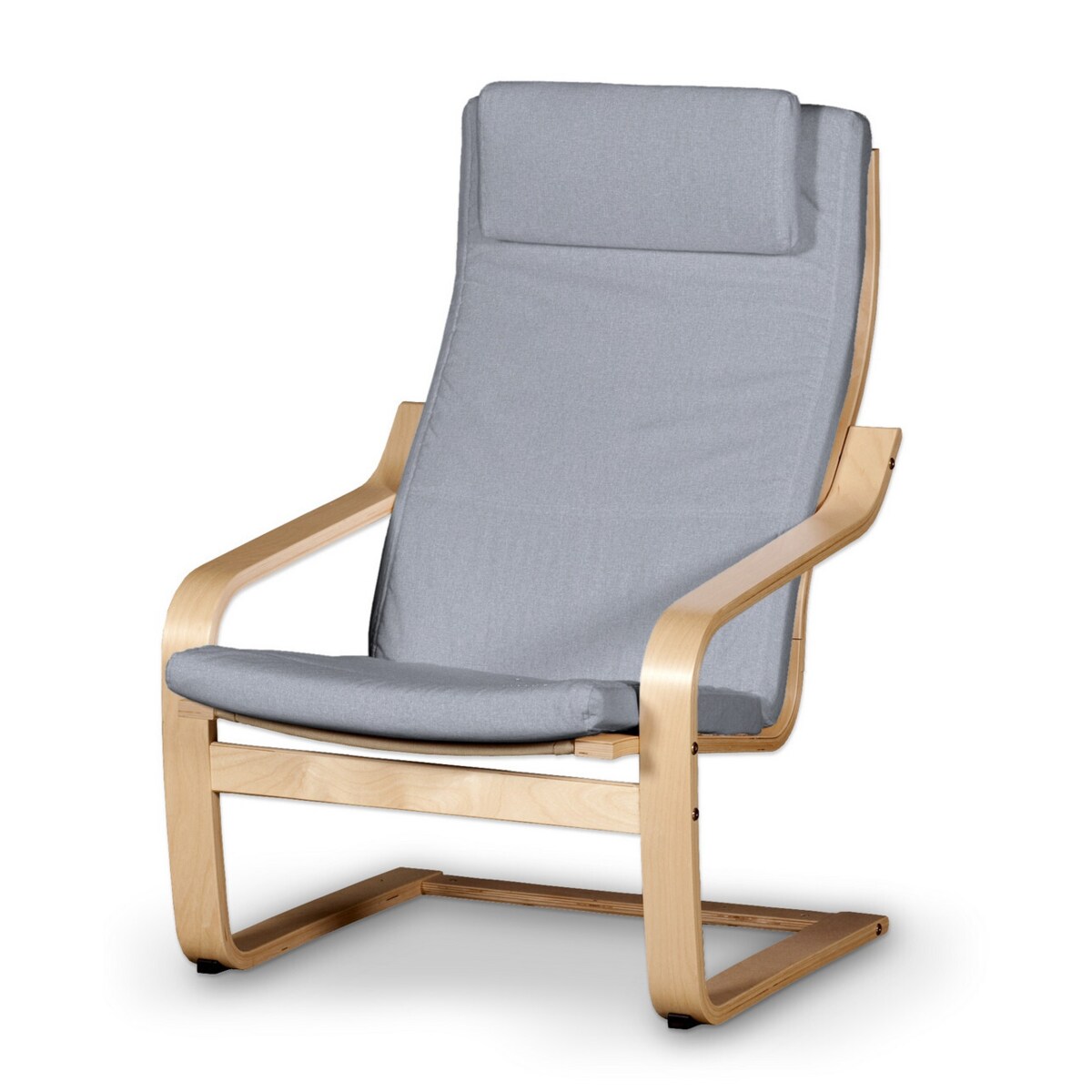 Poduszka na fotel Poäng II, błękitny melanż, Fotel Poäng II, Amsterdam