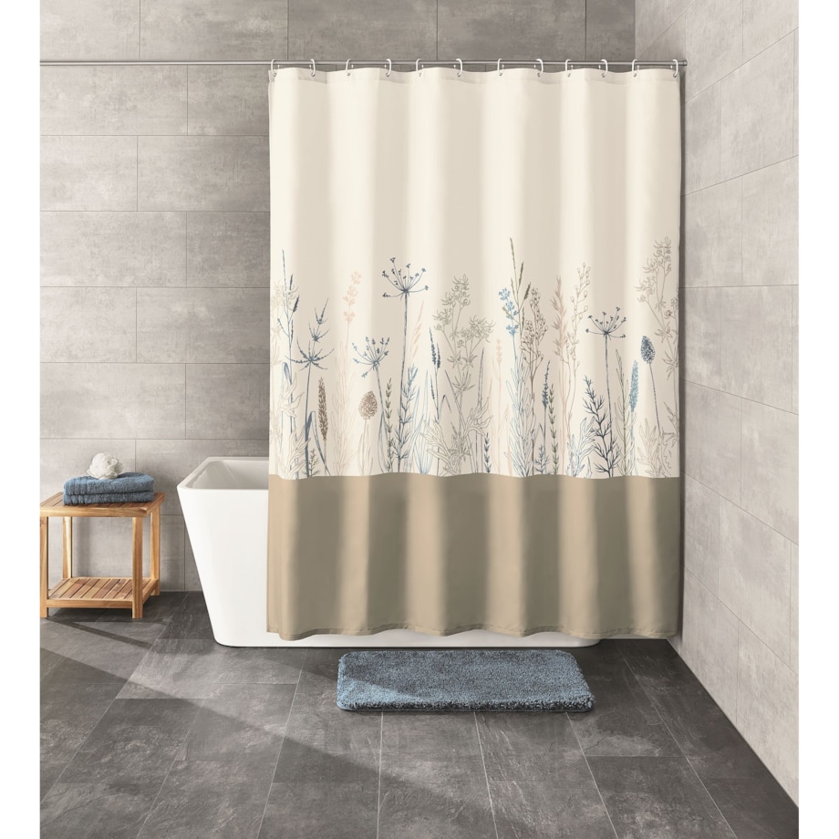 Kleine Wolke Savannah Tekstylna Zasłona prysznicowa motyw suchych traw 180x200 cm