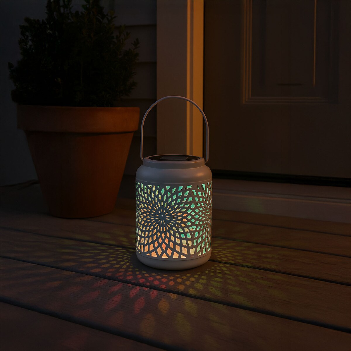 Lampion solarny, wys. 18 cm