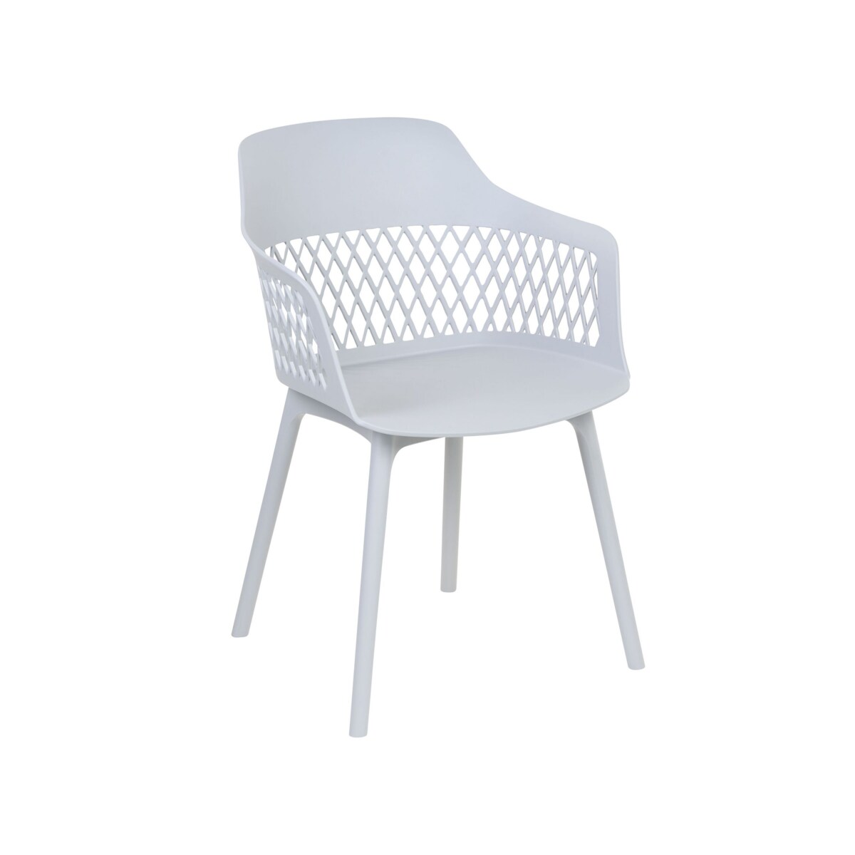 Zestaw 2 krzeseł do jadalni jasnoszary ALMIRA