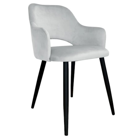 Krzesło NAPO VELVET jasno szare