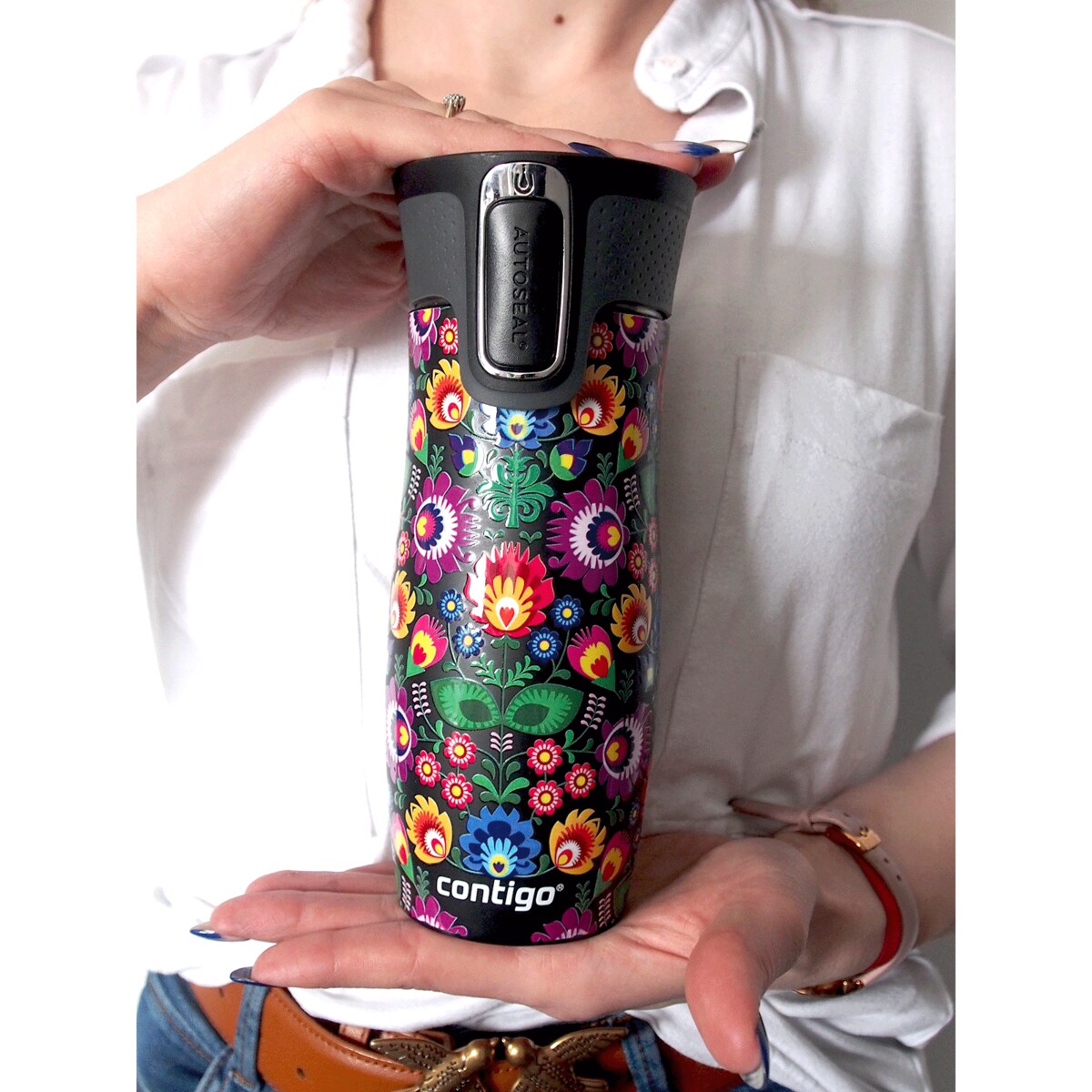 Kubek termiczny Contigo West Loop 2.0 470ml - czarny mat - Folklor