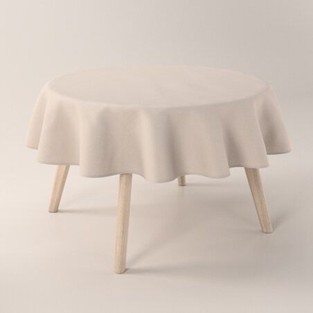 Obrus okrągły 130 x 130 cm lniany