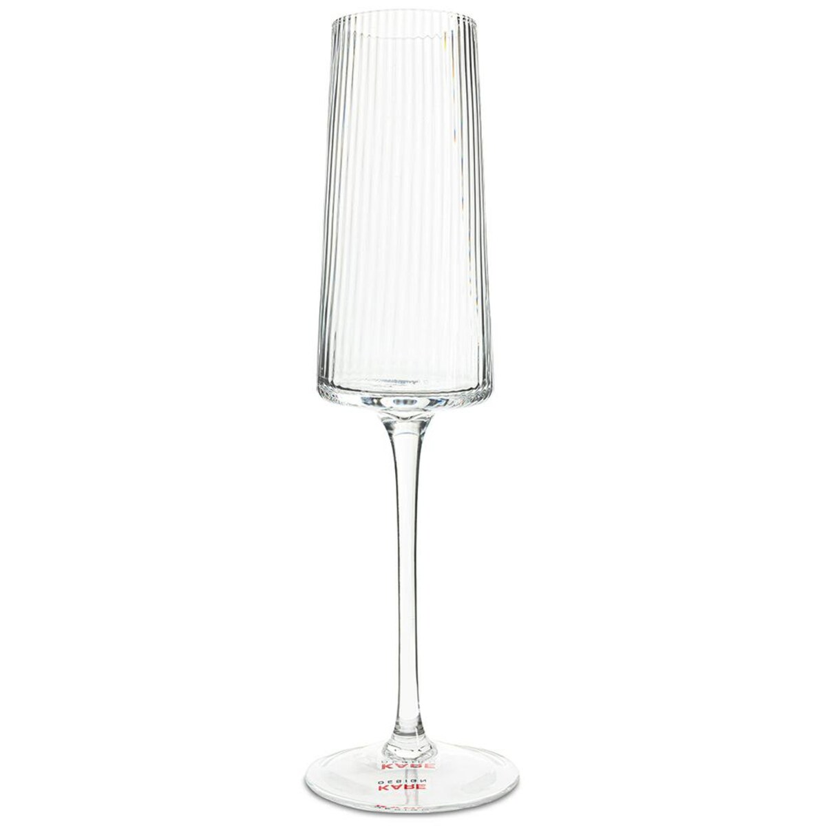 KARE kieliszek do szampana RIFFLE 215 ml transparentny