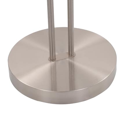 vidaXL Lampa stojąca, 18 W, srebrna, 180 cm, przyciemniana
