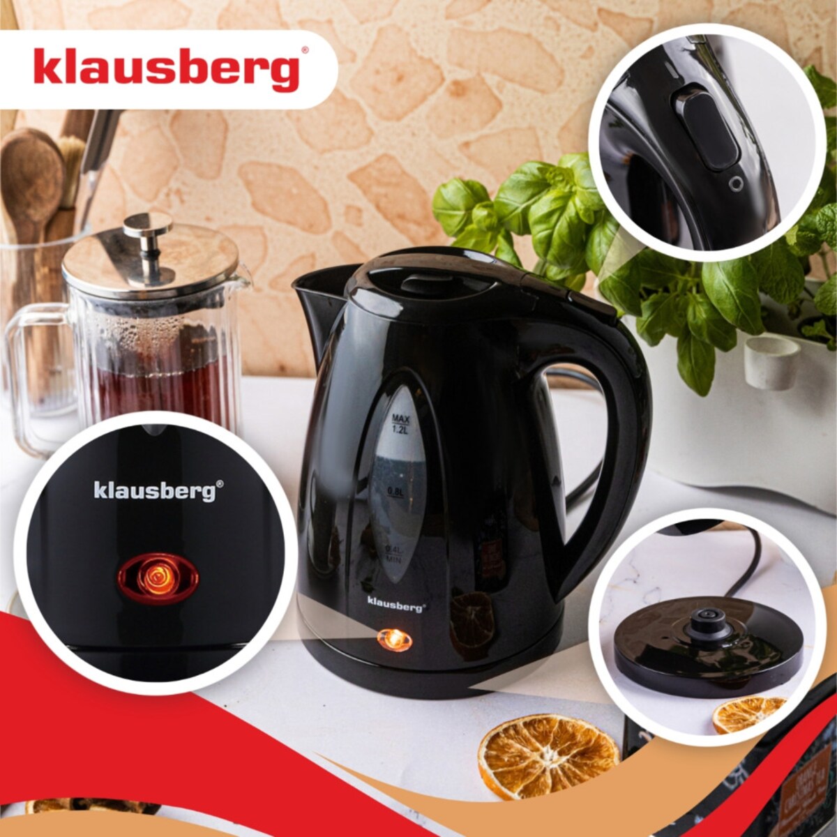 Klausberg czajnik elektryczny 66078