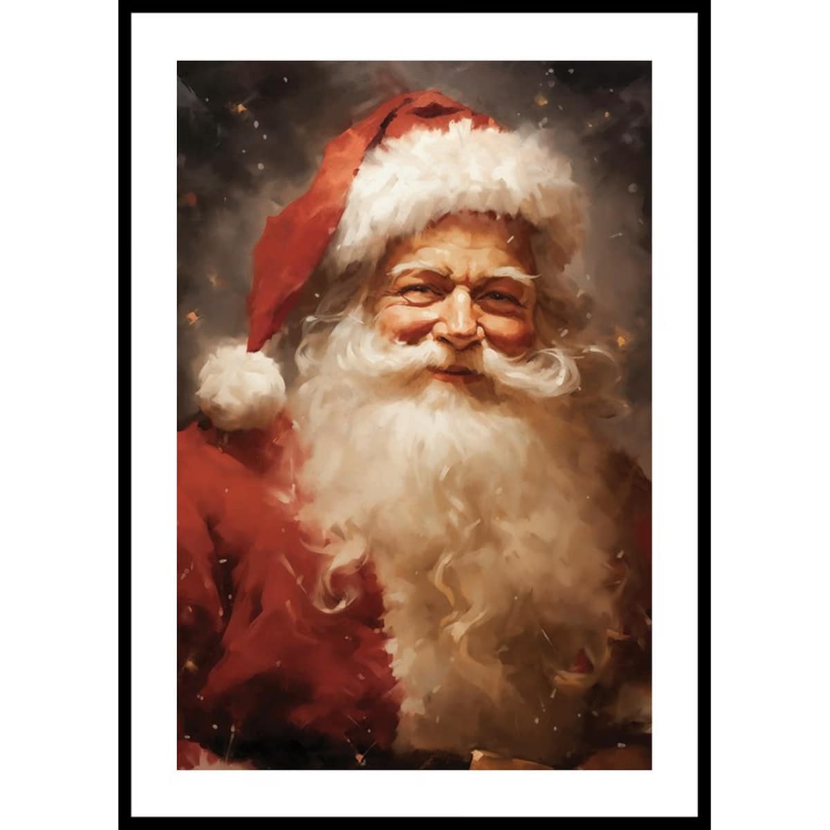 Poster Story, Plakat, Obraz - Radosny Święty Mikołaj, wymiary 42 x 60 cm