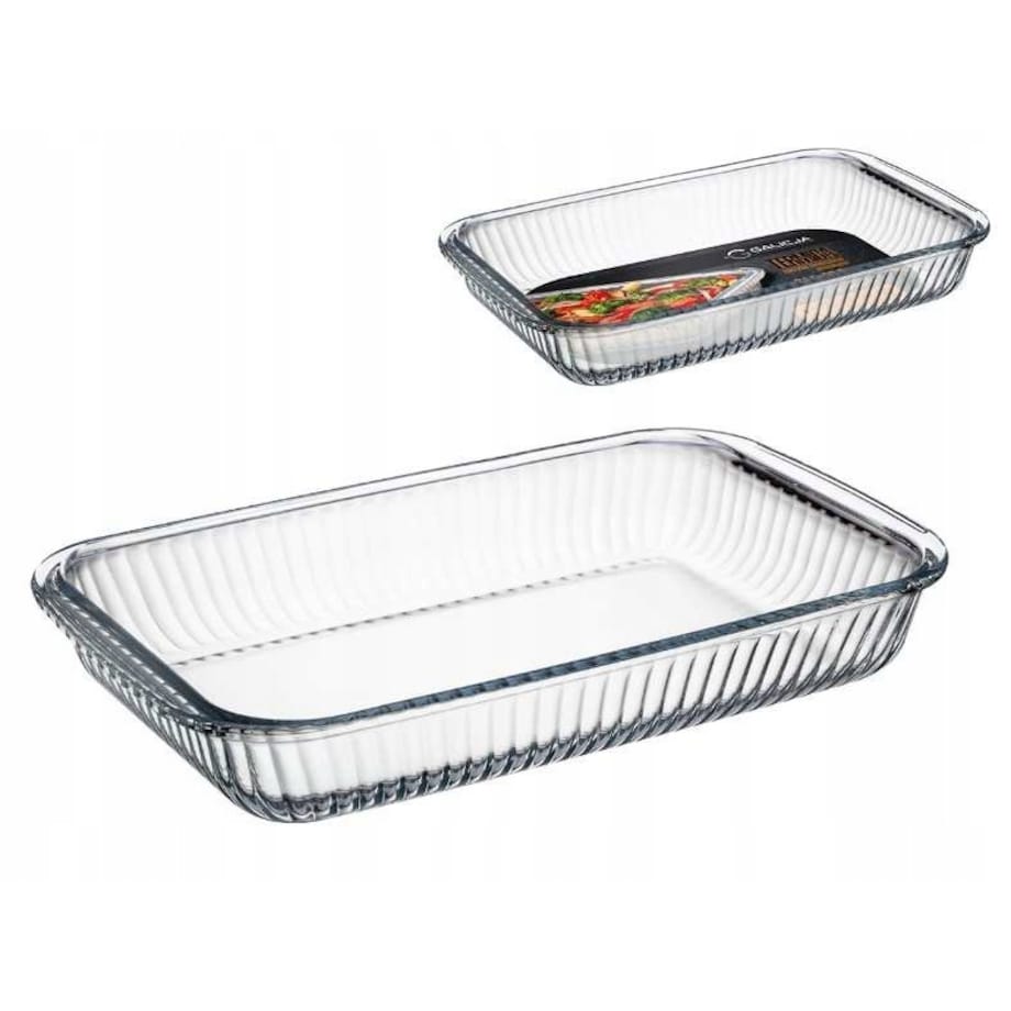 Naczynie żaroodporne 34,5x20,5cm szklane do piekarnika zapiekanka jedzenie