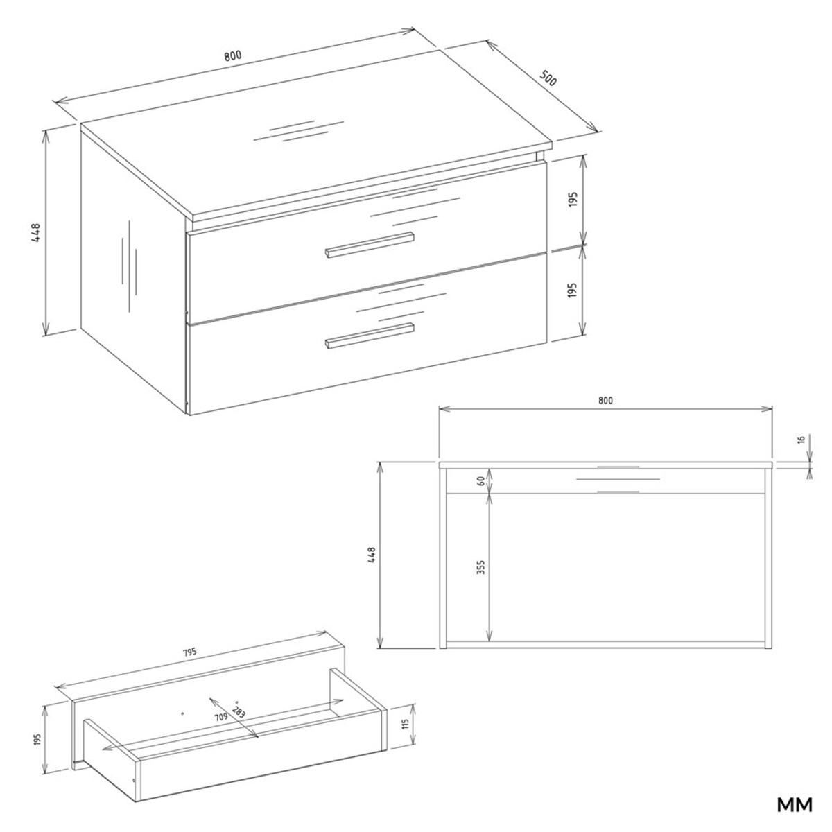 Szafka łazienkowa Nel 80 BIAŁY