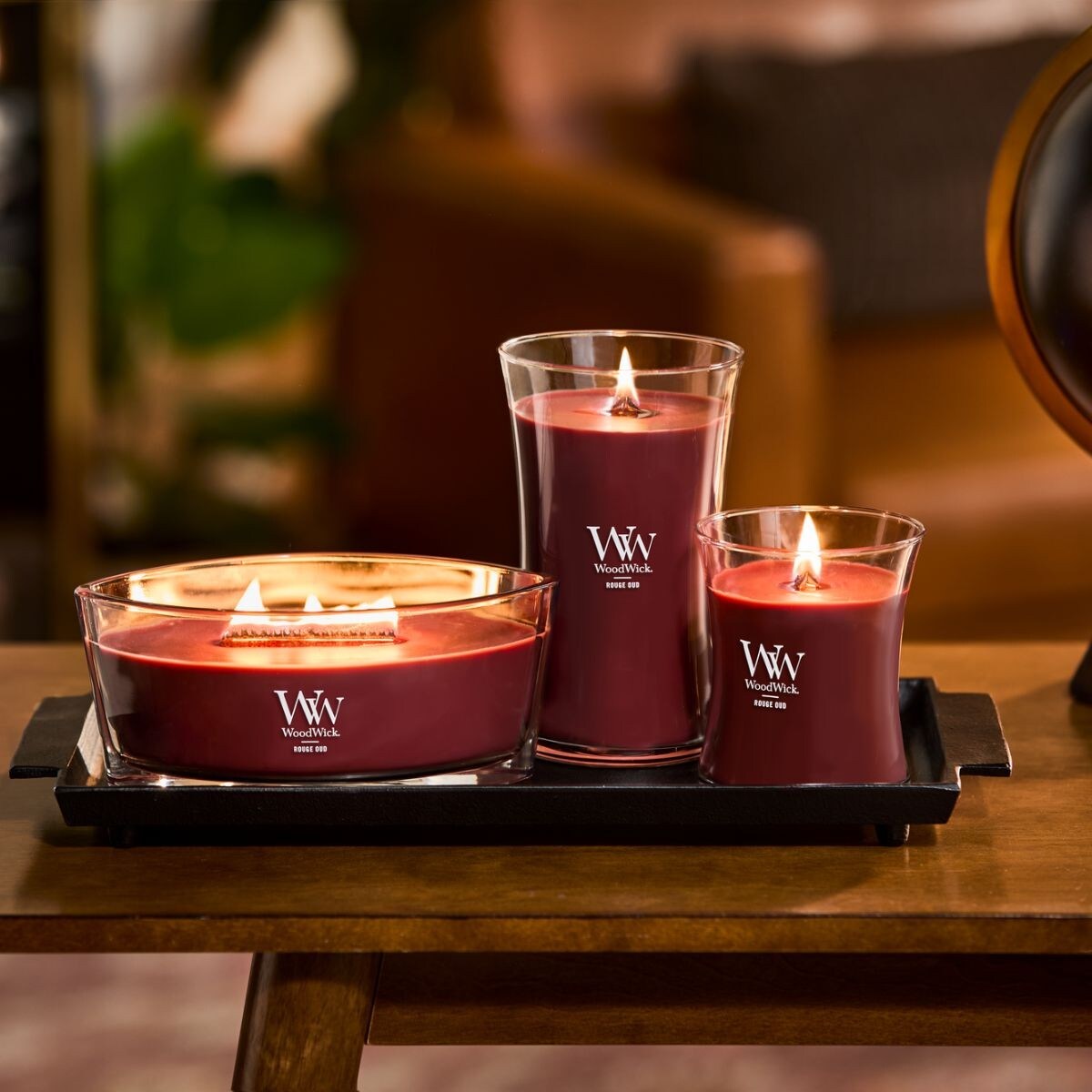 WoodWick świeca Elipsa ROUGE OUD