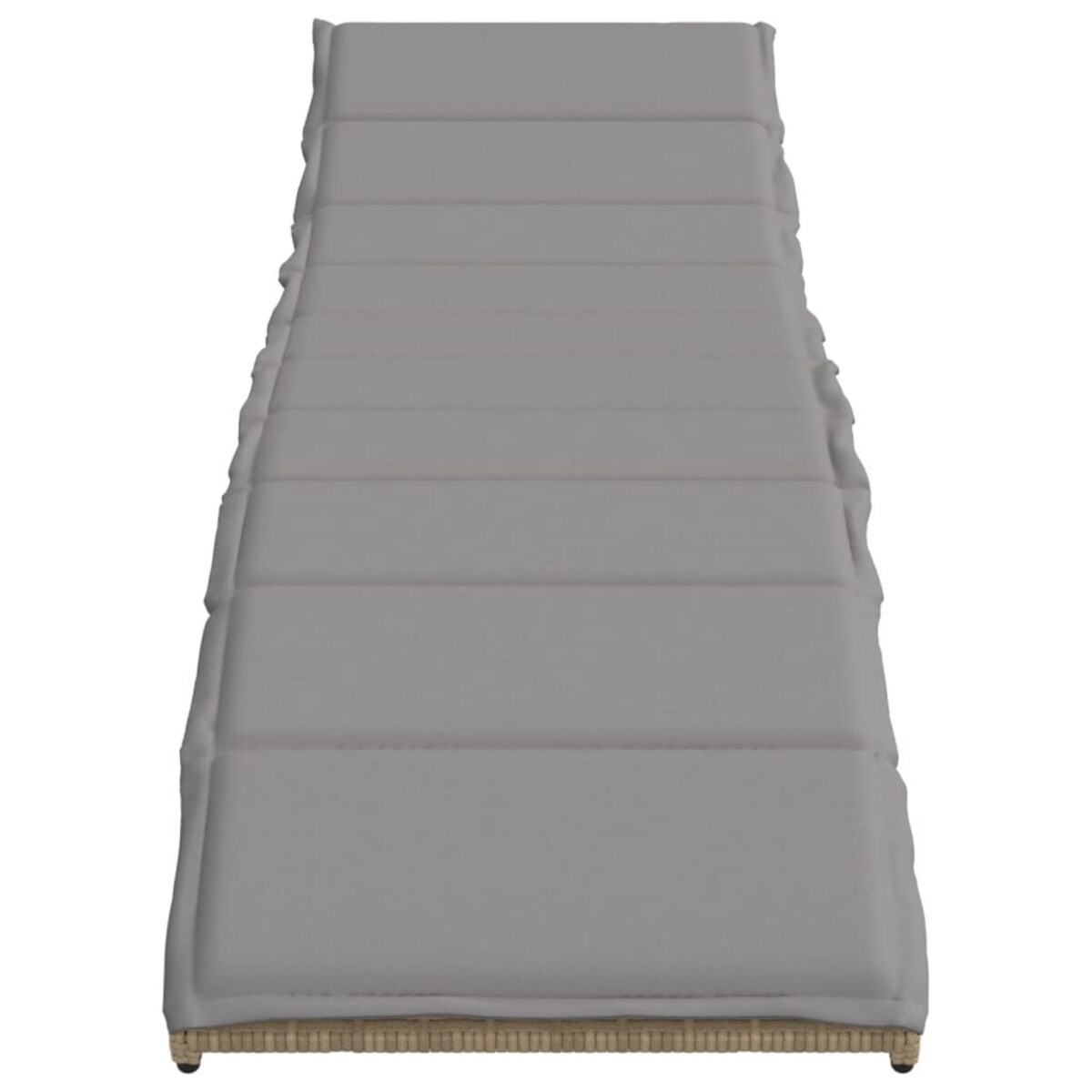 vidaXL Leżaki z poduszkami, 2 szt., beżowe, polirattan