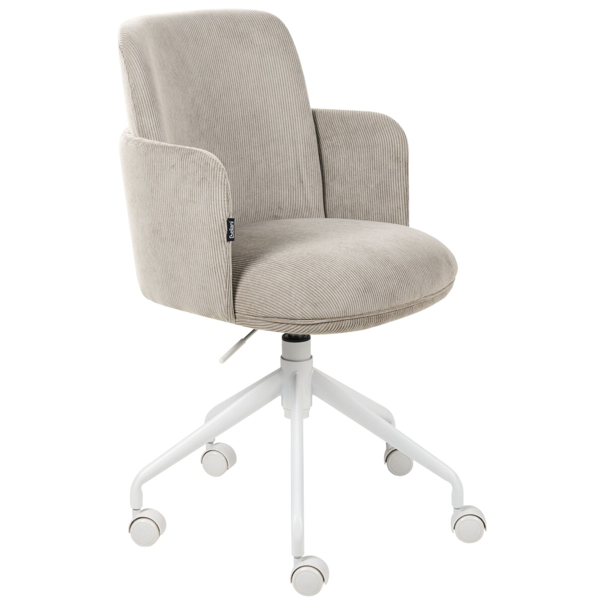 Krzesło biurowe DRYDEN Sztruks Beżowoszary
