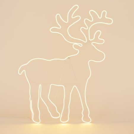 Dekoracja świąteczna LED, renifer, 100 x 80 cm