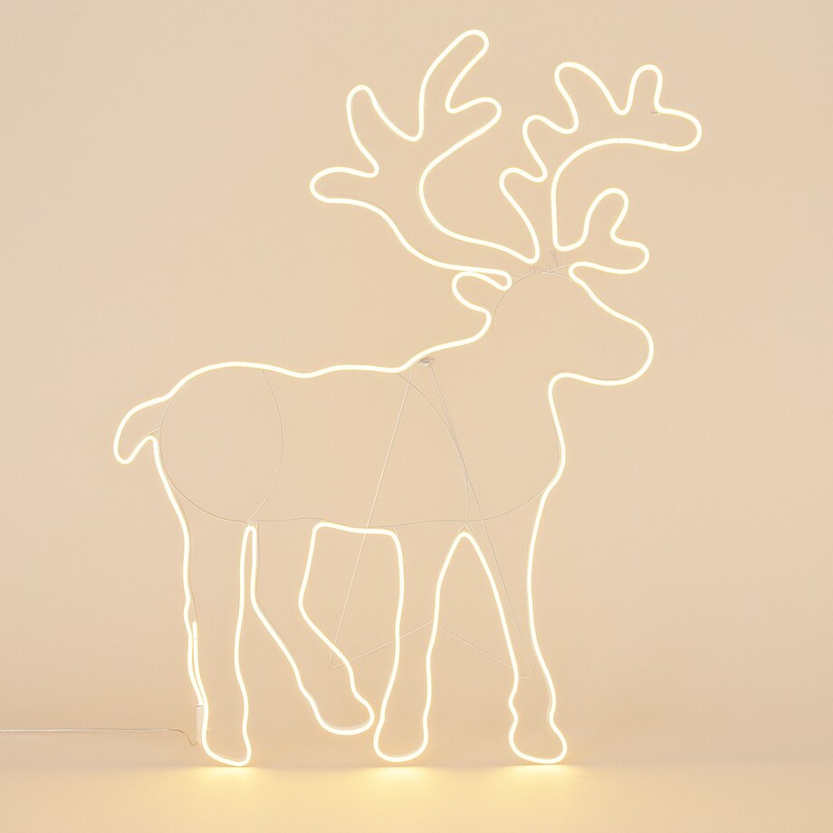 Dekoracja świąteczna LED, renifer, 100 x 80 cm