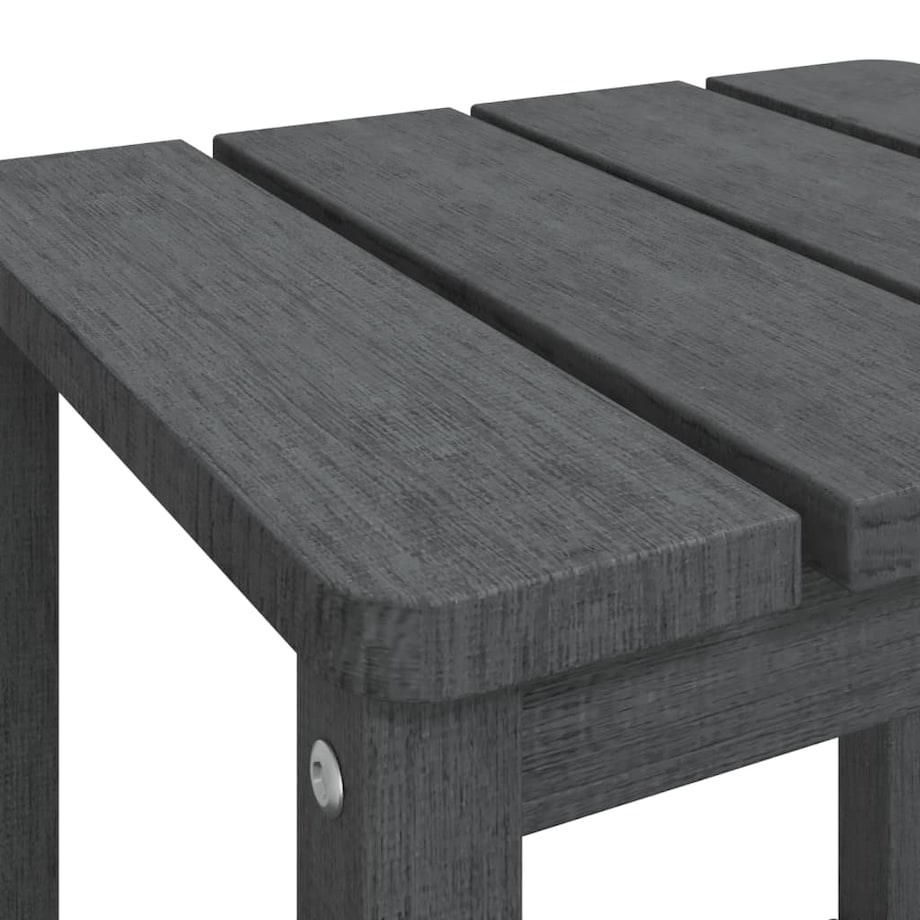 vidaXL Stolik ogrodowy Adirondack, antracytowy, 38x38x46 cm, HDPE