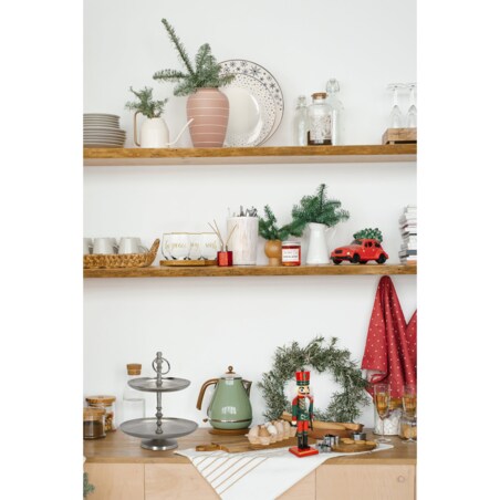 TALERZ PORCELANOWY Gwiazdy duże 19 cm ŚWIĄTECZNY PŁASKI