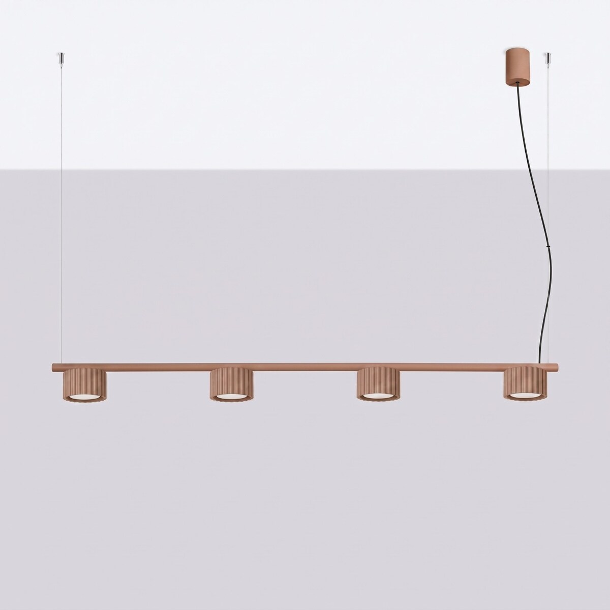 Żyrandol AURA 4 mocca Gx53