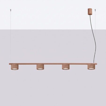 Żyrandol AURA 4 mocca Gx53