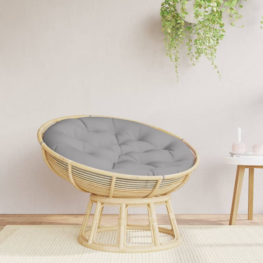 vidaXL Okrągła poduszka, szara, Ø 100 x11 cm, tkanina Oxford