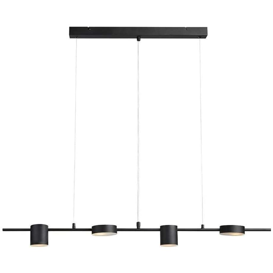 LAMPA wisząca ROW 107746 Markslojd metalowa OPRAWA tuby ZWIS na listwie art deco czarny