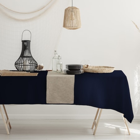 Obrus Plamoodporny Granatowy 140 x 220 Viva Kuchenny Ogrodowy na Piknik
