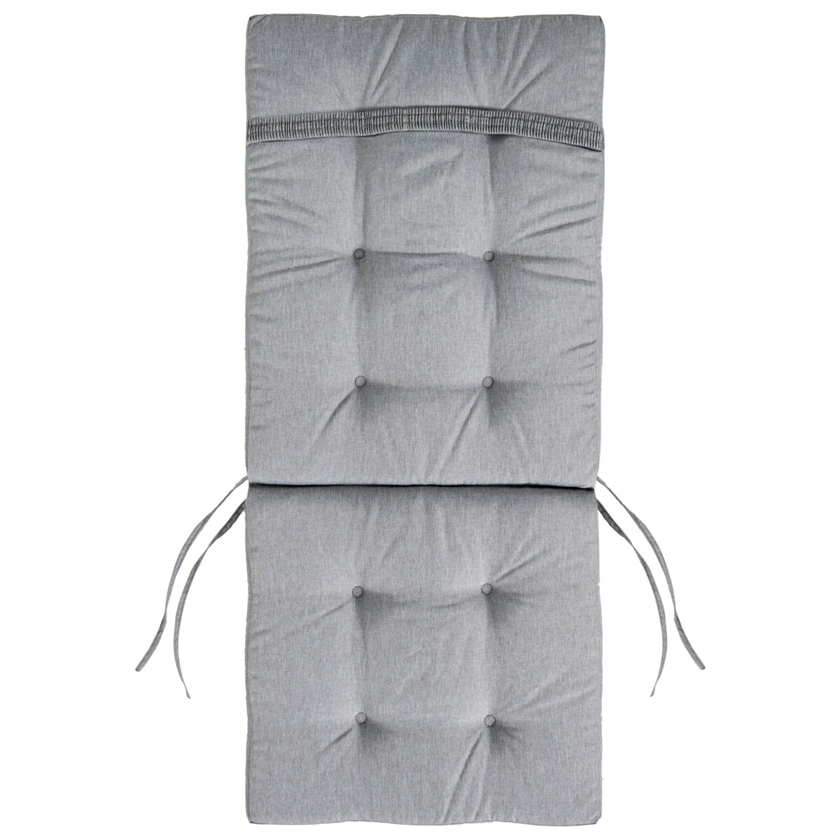 Zestaw 2 krzeseł ogrodowych z poduszkami MAUI PREMIUM Drewno akacjowe Szary