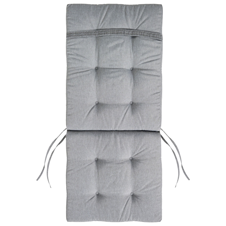 Zestaw 2 krzeseł ogrodowych z poduszkami MAUI PREMIUM Drewno akacjowe Szary