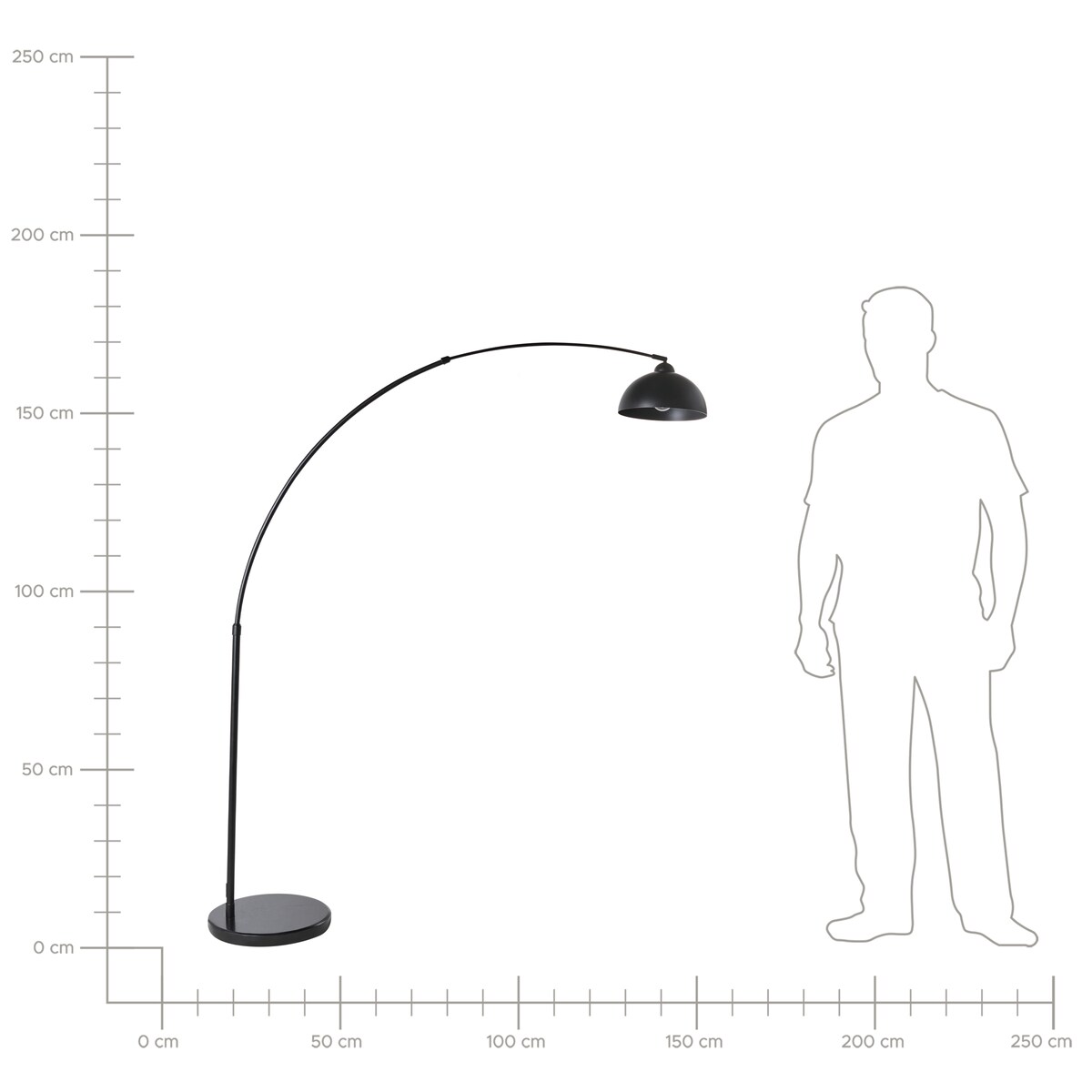 Lampa podłogowa CAGAYAN Metal Czarny