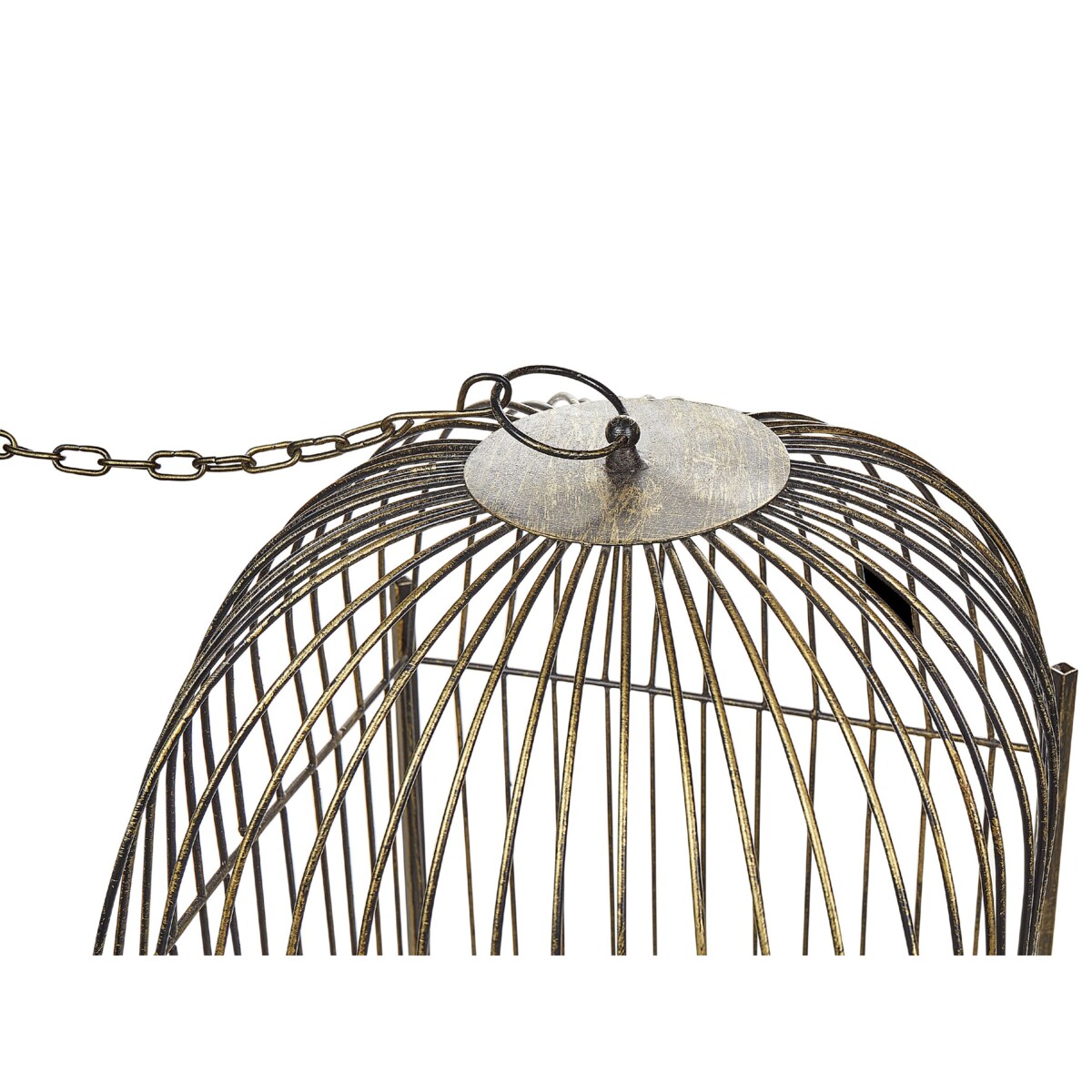 Lampion metalowy 62 cm postarzany złoty COMOROS