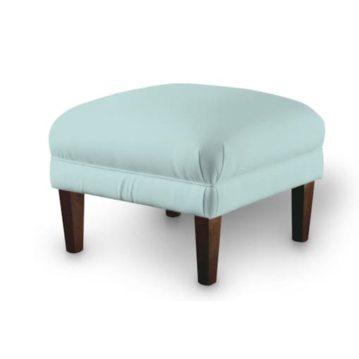 Podnóżek do fotela, pastelowy błękit, 56 x 56 x 40 cm, Cotton Panama