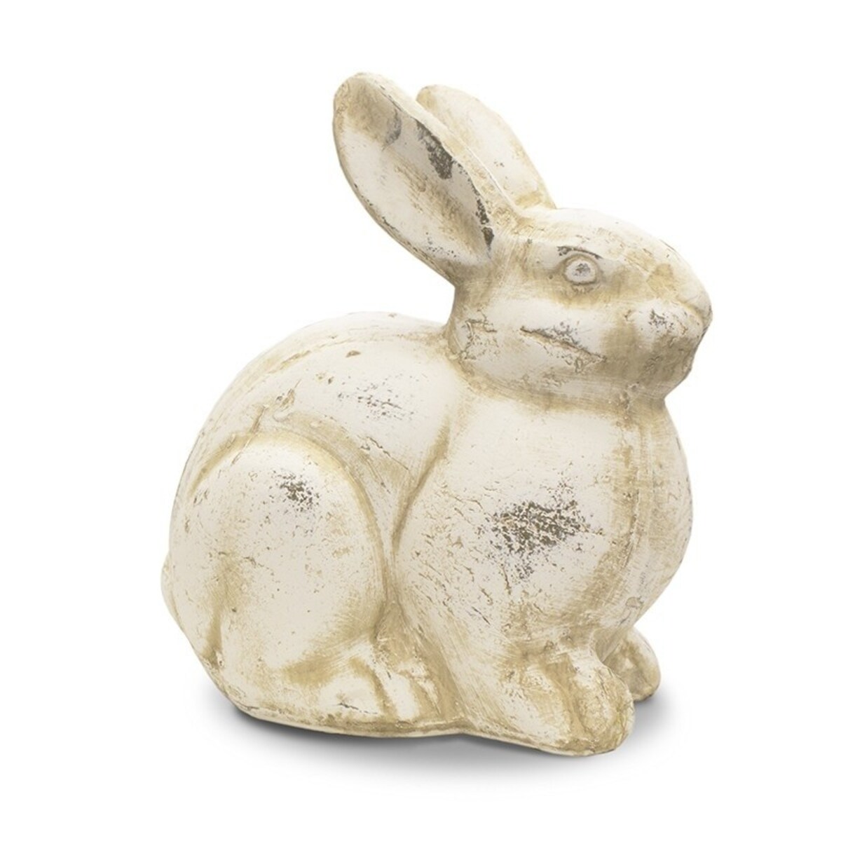 Figurka -ceramiczny królik przycupnięty 24x10x14 cm