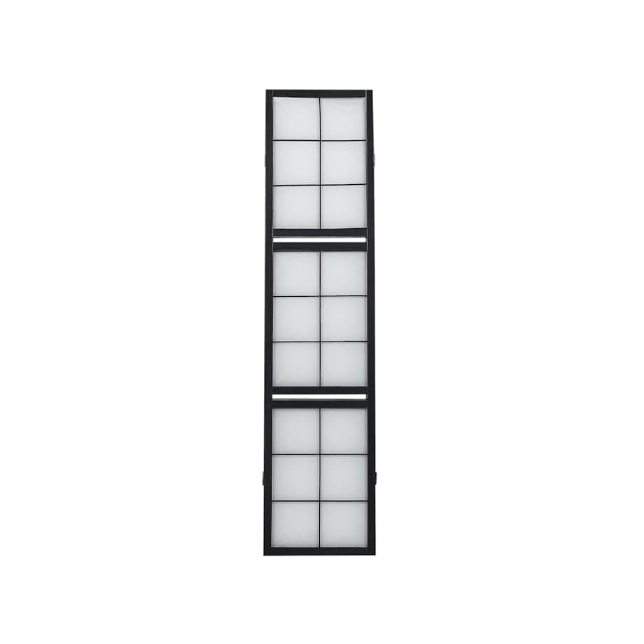 4-panelowy składany parawan pokojowy drewniany 170 x 120 cm czarny GOMAGOI