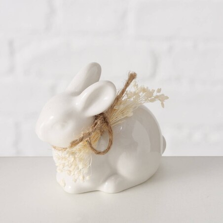 Figurka zając wielkanocny RABBIT, malutka, porcelanowa, wys. 6 cm
