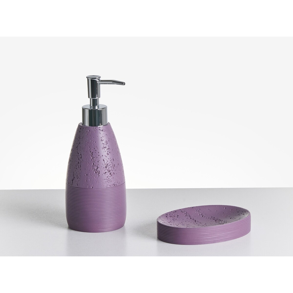 Zestaw akcesoriów łazienkowych 5 elementów YARAPA Purpurowy